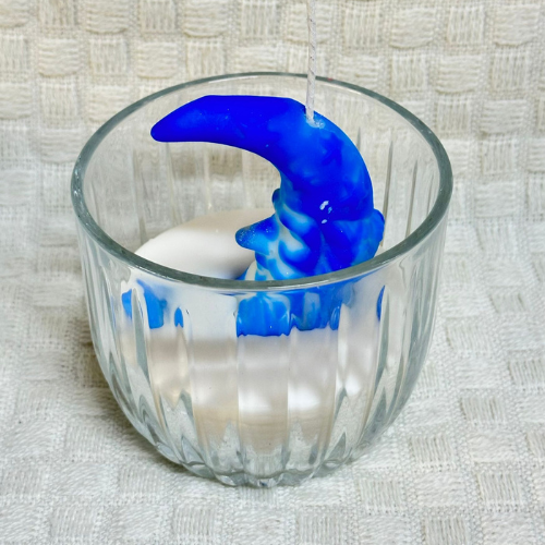 Glass jar striped Candle 200g