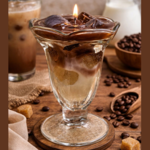 Coffee Latte Gel candle (brown) 540g