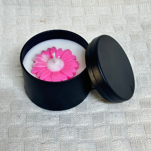 Black Tin Candle (Apple cinnamon) 100g