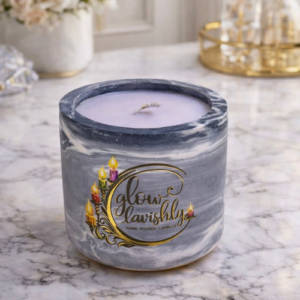 Candle in Handmade Jars - Dark Grey 380g