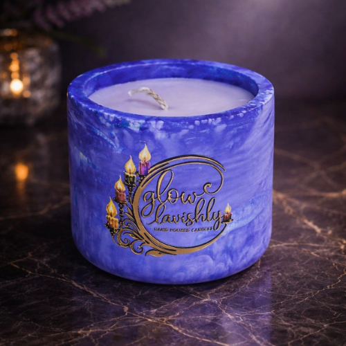Candle in Handmade Jars - Violet 380g